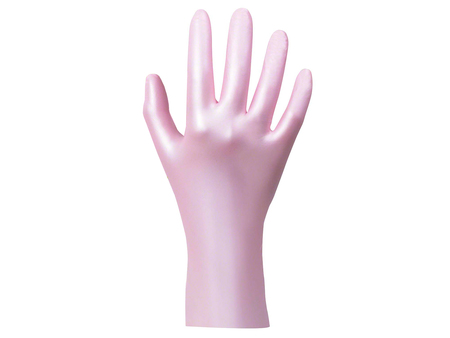 Rukavice NITRIL 100ks růžové Pearl  vel. S 