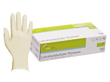 Rukavice Smart LATEX 100ks, přírodní Premium, vel. XS