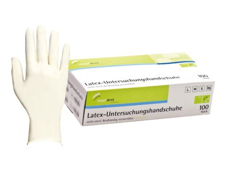 Rukavice Smart LATEX 100ks, přírodní vel. XS