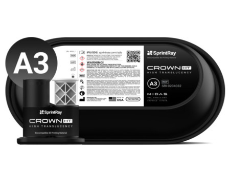 SprintRay Crown HT A3 Single Unit Capsule, 3 ks