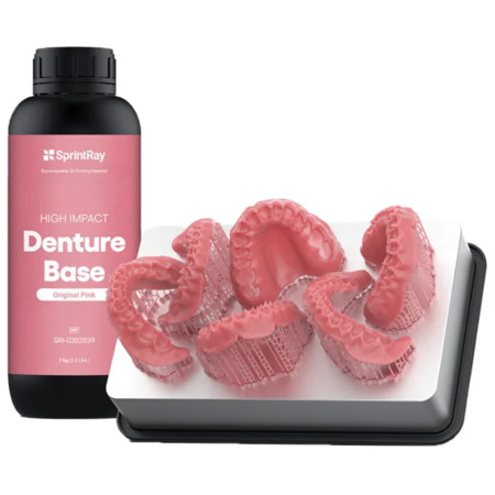 SprintRay EU High Impact Denture Base - Deep pink 1kg