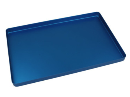 Euronda neperferovaná kazeta (tácek bez víka), 284 x 183 x 17mm, modrá(20620024)