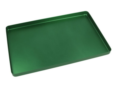 Euronda neperferovaná kazeta (tácek bez víka), 284 x 183 x 17mm, zelená (20620027)