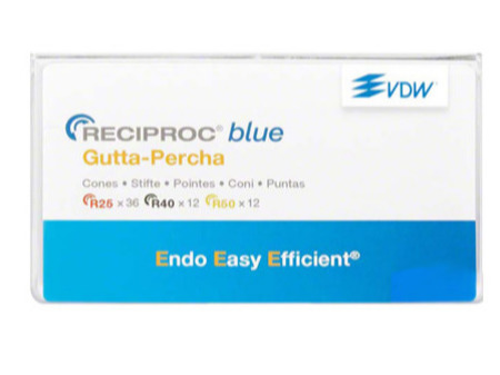VDW - Gutaperčové čepy Reciproc Blue, SADA 025-050